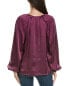 Go By Gosilk Foldover Silk Top Women's