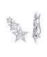 Фото #1 товара Серьги LuvMyJewelry Starburst Silv Diam Ear Climbers