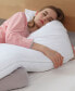 Hypoallergenic Down Alternative Side Body Pillow with Zippered Cover