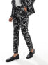 Фото #5 товара ASOS DESIGN skinny suit trouser in black floral print