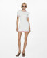 ფოტო #1 პროდუქტის Women's Contrasting Ends Short Dress