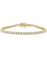 ფოტო #1 პროდუქტის Lab-Grown Moissanite Tennis Bracelet (5-1/10 ct. t.w.) in 18k Gold-Plated Sterling Silver