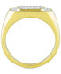 ფოტო #5 პროდუქტის Men's Lab Grown Diamond Cluster Ring (1-1/2 ct. t.w.) in 10k Gold