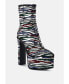 Фото #2 товара Womens cartier pattern embellishment platform boots