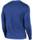 New York Giants Lockup Tri-Blend Long Sleeve T-shirt - Royal