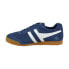 Фото #1 товара Gola Harrier Suede CMA192 Mens Blue Suede Lace Up Lifestyle Sneakers Shoes
