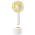 UNOLD Breezy Swing - Household blade fan - White - Table - 120° - Buttons - Battery