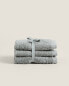 Pack of cotton hand towels (pack of 3)