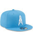 Men's Light Blue Houston Oilers Throwback 9FIFTY Adjustable Snapback Hat