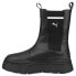 Фото #3 товара Puma Mayze Stack Round Toe Pull On Platform Chelsea Womens Black Casual Boots 3