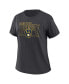 ფოტო #3 პროდუქტის Women's Charcoal Milwaukee Brewers Oversized Boyfriend T-shirt