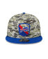 Фото #3 товара Бейсболка мужская New Era Camo, Royal Buffalo Bills 2023 Salute To Service 9FIFTY Snapback Hat