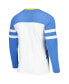 ფოტო #3 პროდუქტის Men's Powder Blue, White Los Angeles Chargers Halftime Long Sleeve T-shirt