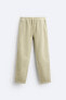 Faded cotton - linen trousers