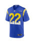 Men's Blake Corum Royal Los Angeles Rams 2024 NFL Draft Game Player Jersey