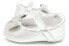 Фото #5 товара Toddlers PAMPILI silver mary janes ballet flats baby shoes w/ bow sz. EU 17