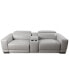 Фото #2 товара Krofton 3-Pc. Beyond Leather Fabric Sofa with 2 Power Motion Recliners and 1 Console, Created for Macy's