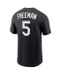 Фото #4 товара Men's Freddie Freeman Black Los Angeles Dodgers Player Name & Number T-shirt