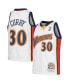 Фото #1 товара Big Boys Stephen Curry White Golden State Warriors 2009-10 Hardwood Classics Swingman Jersey