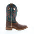 Double H Elliot Square Toe Roper 12" Mens Brown Wide Cowboy Western Boots 8 - фото #1