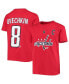 ფოტო #1 პროდუქტის Youth Alexander Ovechkin Red Washington Capitals Player Name and Number T-shirt