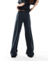 Фото #7 товара ASOS DESIGN co-ord cupro wide leg trouser in black