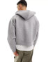 Фото #3 товара Weekday Simon scuba zip through hoodie in grey melange