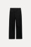 Zw collection straight-leg cotton herringbone trousers