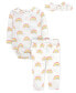 ფოტო #4 პროდუქტის Baby Girls Layette with Lovey Set, 4 Piece