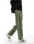 Levi's XX chinos loose straight pleated in mid green