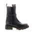 Фото #1 товара A.S.98 Hallsey A54202-101 Womens Black Leather Casual Dress Boots 10