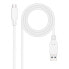 Фото #1 товара NANOCABLE 10.01.4001-L150-W 1.5 m USB-A To USB-C Cable