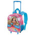 KARACTERMANIA Barbie Rainbow Small 3D Backpack With Wheels