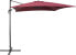 Beliani Parasol ogrodowy 250 x 250 cm burgundowy MONZA (86120)