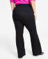 ფოტო #2 პროდუქტის Plus Size High Rise Flared Pants, Created for Macy's