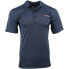 Фото #1 товара SHOEBACCA Solid Heather Short Sleeve Polo Shirt Mens Blue Casual P2003-DKN-SB