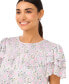 Фото #6 товара Блузка CeCe с цветочным узором и оборками на плечах
