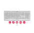 Фото #4 товара Cherry KC 1000 - Keyboard - Laser - 4 keys QWERTZ - Gray, White