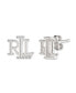 Фото #3 товара Серьги Ralph Lauren Silver LRL Logo Ear