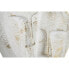 Декоративная фигура DKD Home Decor 23 x 10 x 30 cm Лицо Позолоченный Алюминий Белый