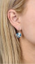 Romantic earrings Heart Aqua AB
