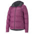 Фото #3 товара Puma Forever Luxe Hooded Full Zip Jacket Womens Purple Casual Athletic Outerwear