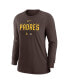 Women's Brown San Diego Padres Authentic Collection Legend Performance Long Sleeve T-shirt