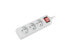 Lanberg PS1-03E-0300-W - 3 m - 3 AC outlet(s) - Indoor - Type E (FR) - White - 2500 W