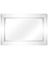 Solid Wood Frame Covered with Beveled Clear Mirror Panels - 24" x 36"