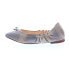 Bed Stu Bosworth F302001 Womens Gray Leather Slip On Ballet Flats Shoes