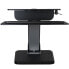 Фото #8 товара StarTech.com Sit-to-Stand Workstation, Multimedia stand, Black, Silver, Steel, Wood, Flat panel, 13 kg, 76.2 cm (30")