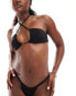 Фото #3 товара Bright Swimwear black ivy bandeau bikini top in black