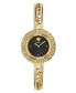 ფოტო #1 პროდუქტის Women's Swiss Gold Ion Plated Stainless Steel Bangle Bracelet Watch 28mm