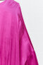 Satin dress with back neckline detail